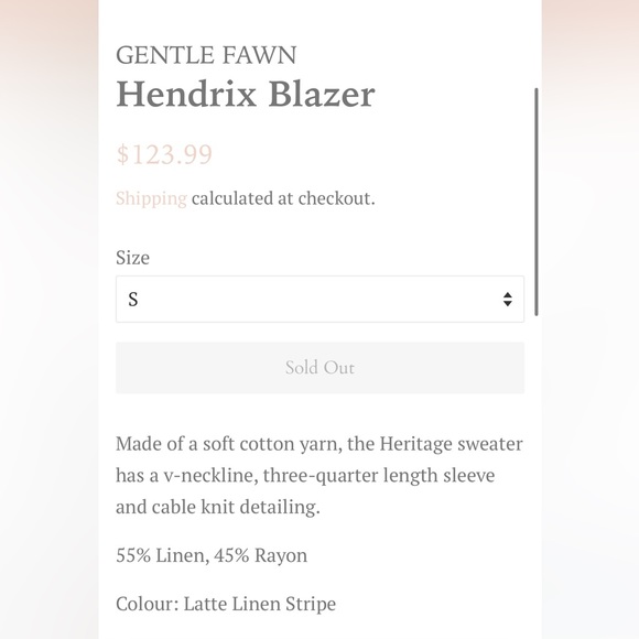 GENTLE FAWN Hendrix Linen Blazer - Picture 12 of 12